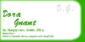 dora gnamt business card