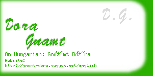 dora gnamt business card